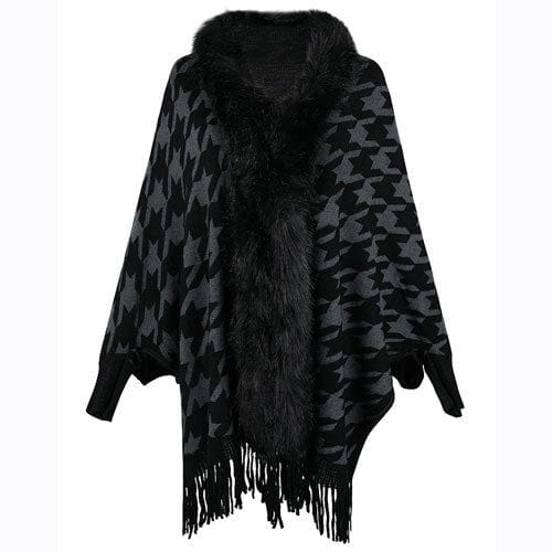 Winter-Ponchojacke