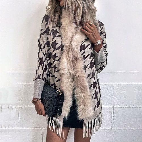 Winter-Ponchojacke