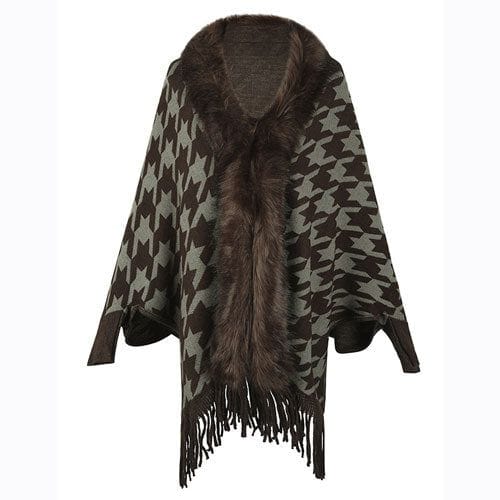 Winter-Ponchojacke