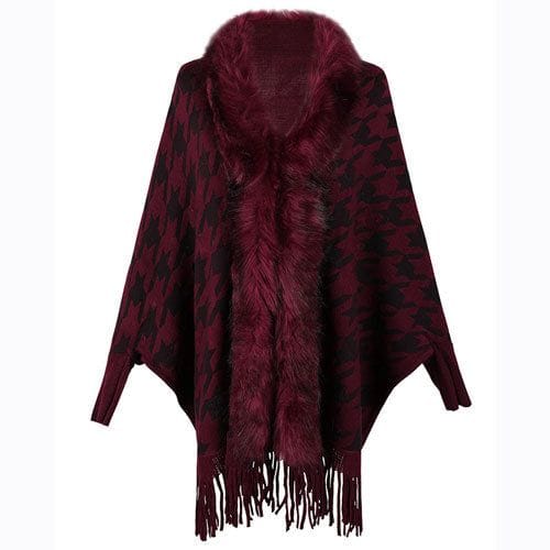 Winter-Ponchojacke