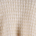 Poncho mit Knopfkragen