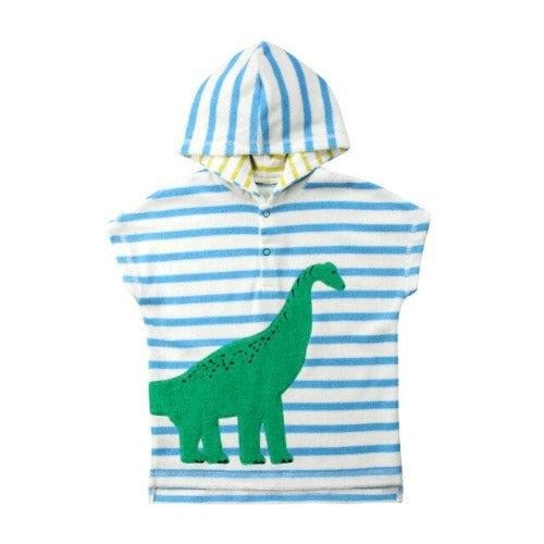 Baby-Badeponcho mit Streifen