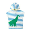 Baby-Badeponcho mit Streifen