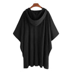 Modischer Herren-Poncho mit Kapuze