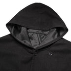 Poncho-Umhang für Herren mit Kapuze