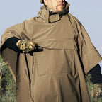 Regenponcho aus Sweatstoff