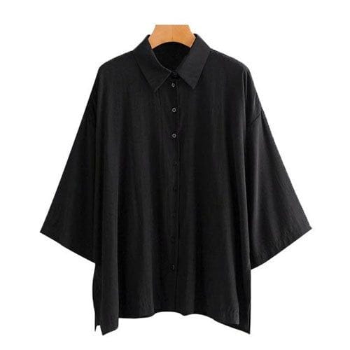 Herrenponcho im Hemdenstil