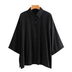 Herrenponcho im Hemdenstil