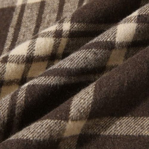 Karierter Winterponcho für Herren