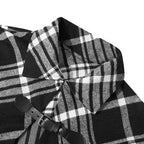 Karierter Winterponcho für Herren