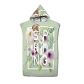 Floraler Frühlings-Surf-Poncho