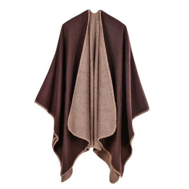 Schicker Winter-Damen-Poncho