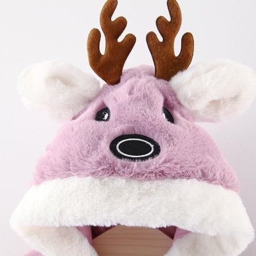 Weihnachts-Babyponcho mit Rentier