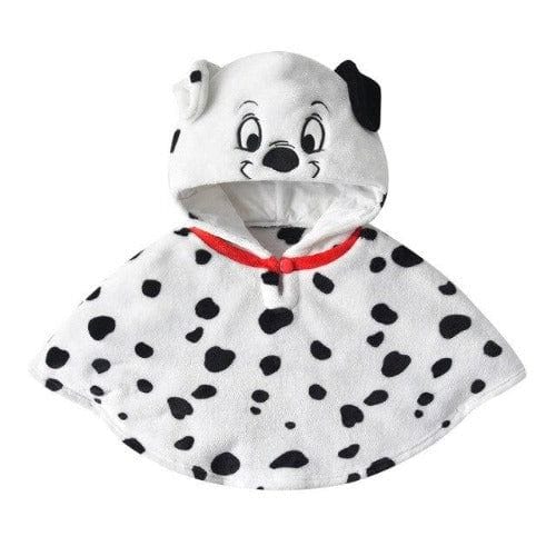 Kuscheliger Babyponcho mit Dalmatiner-Motiv