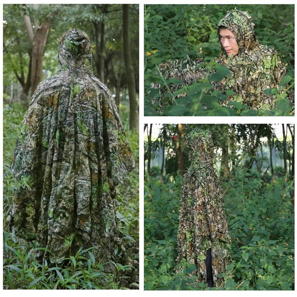 Professioneller Ghillie-Camouflage-Poncho – Jagd und Airsoft