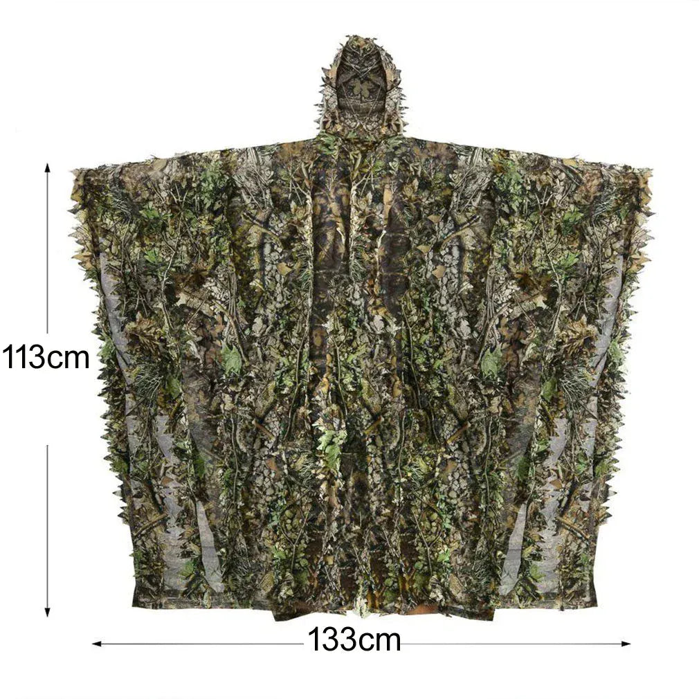 Professioneller Ghillie-Camouflage-Poncho – Jagd und Airsoft