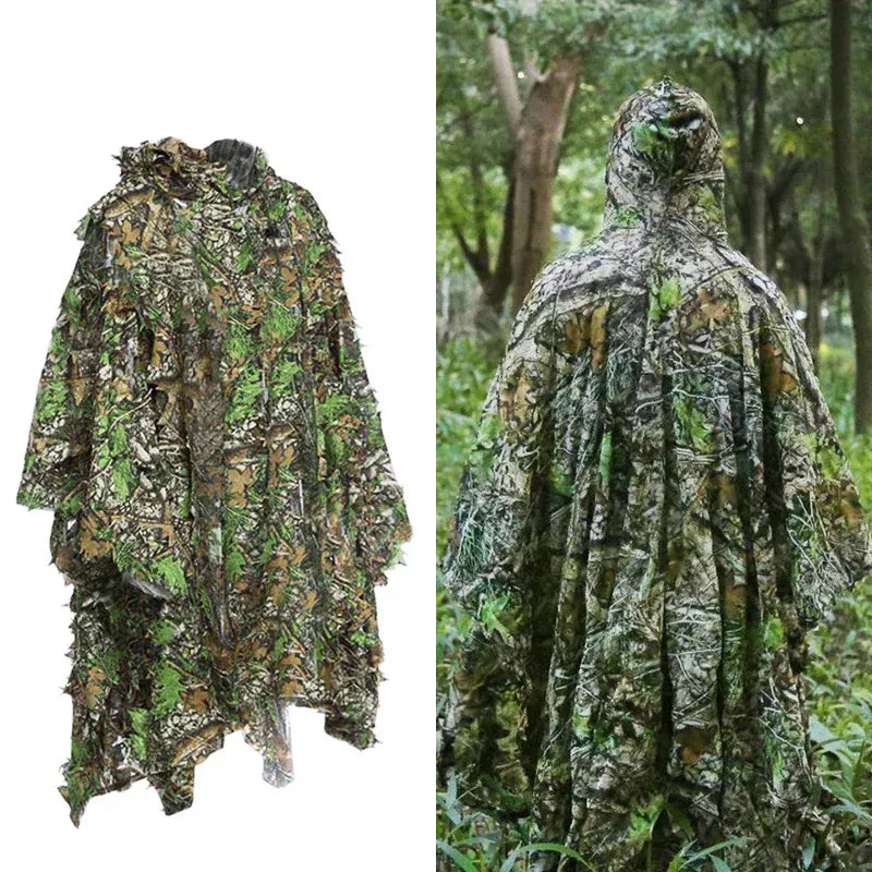 Professioneller Ghillie-Camouflage-Poncho – Jagd und Airsoft