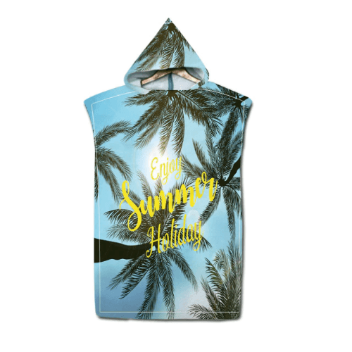 Strandtuch-Poncho für Erwachsene