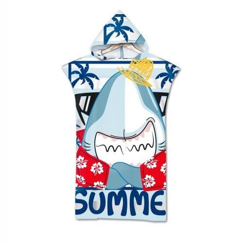 Surf-Cape mit Haimotiv