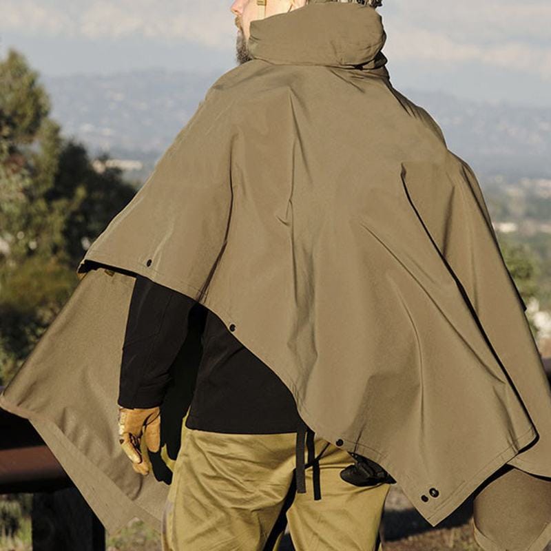 Regenponcho aus Sweatstoff