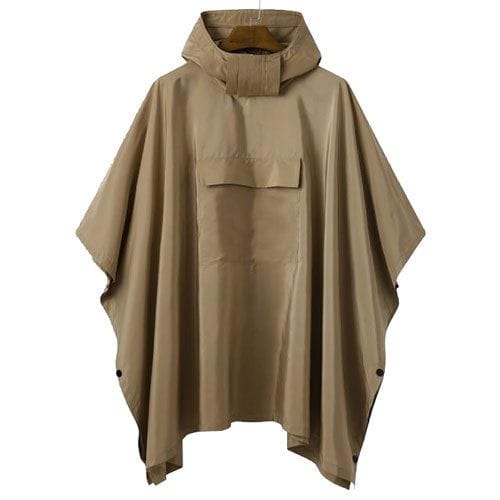 Regenponcho aus Sweatstoff