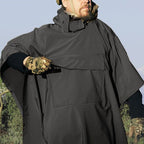 Regenponcho aus Sweatstoff