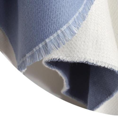 Zweifarbiger Damen-Poncho aus Kaschmir