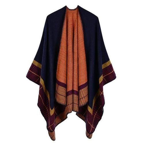 Vintage Damen Poncho Kaschmir
