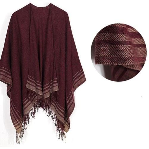 Warmer Kaschmir-Damenponcho