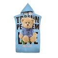 Warmer Strandponcho aus Baumwolle