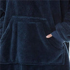 Warmer karierter Poncho