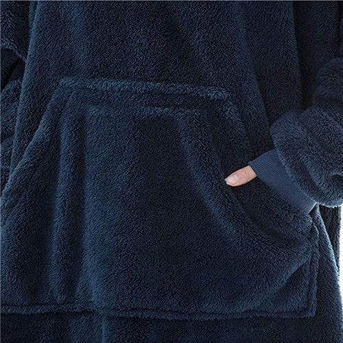 Warmer karierter Poncho