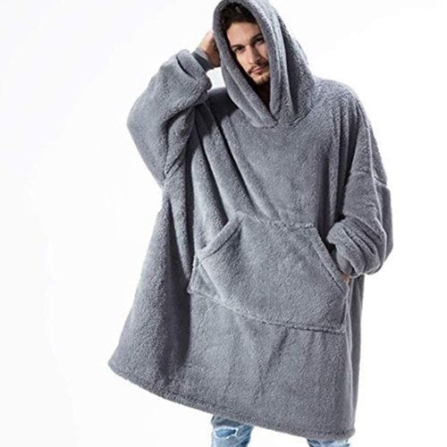 Warmer karierter Poncho