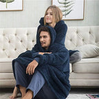 Warmer karierter Poncho