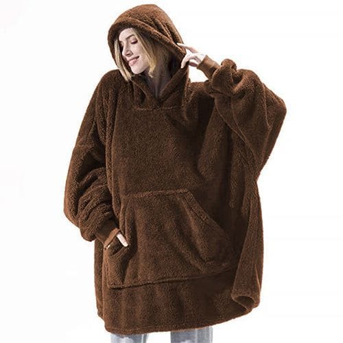 Warmer karierter Poncho