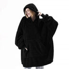Warmer karierter Poncho