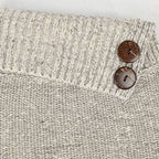 Warmer Poncho mit Knöpfen