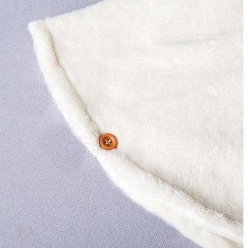 Winter-Babyponcho mit Kapuze