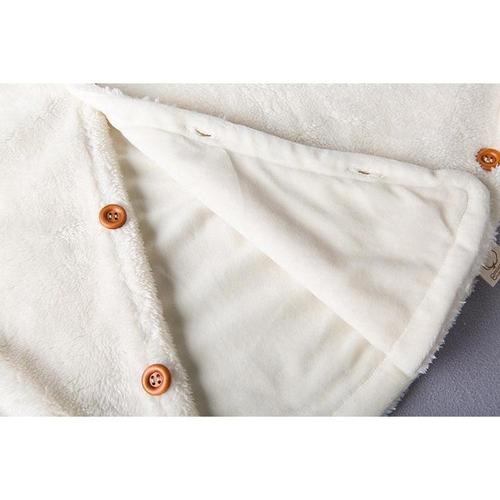 Winter-Babyponcho mit Kapuze