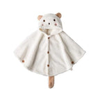 Winter-Babyponcho mit Kapuze