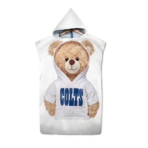 Weißer Strandponcho aus Mikrofaser