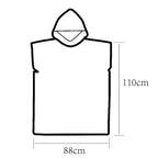 Weicher, schlichter Surf-Poncho