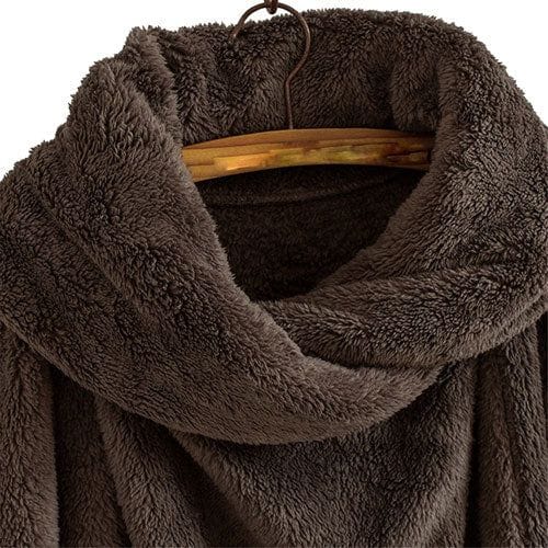 Weicher karierter Herrenponcho