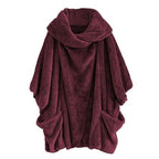 Weicher karierter Herrenponcho