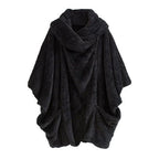 Weicher karierter Herrenponcho
