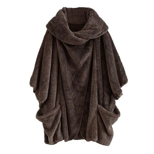 Weicher karierter Herrenponcho