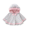 Sommerlicher Babyponcho mit Kapuze