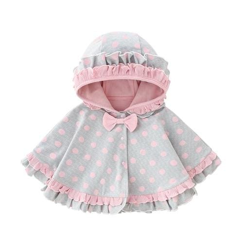 Sommerlicher Babyponcho mit Kapuze